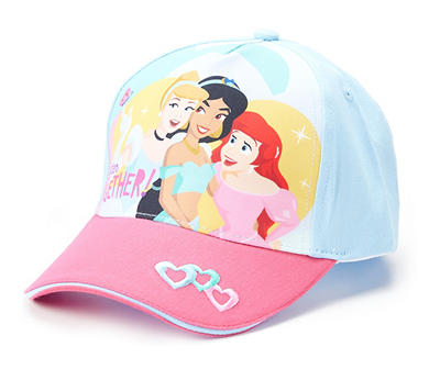 Kids' Blue & Pink Princess Baseball Cap