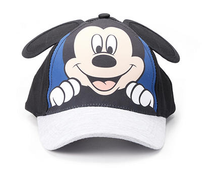 Kids' Black & Blue Mickey Mouse Baseball Cap