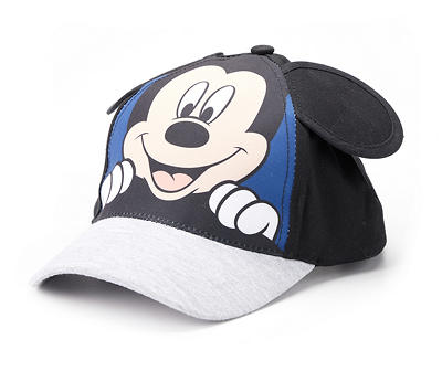 Kids' Black & Blue Mickey Mouse Baseball Cap