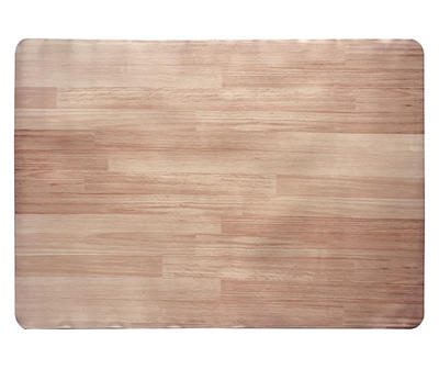 Tan Printed Wood Plank Desk Mat, (34