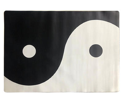 Black & White Yin-Yang Desk Mat, (34