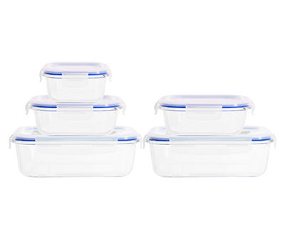 Fresh & Seal Glass 10-Piece Food Storage Container Set