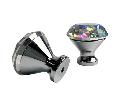Euphoric Expression Holographic Crystal Drawer Knobs, 6-Pack