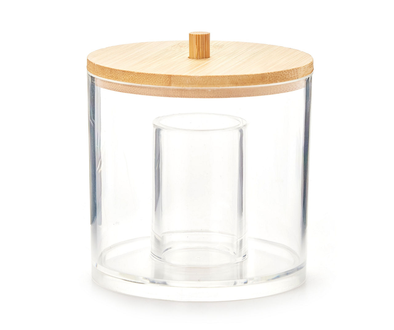 Food Storage Container, 2-Compartment, Clear