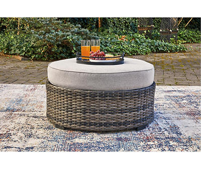 Harbor Court All-Weather Wicker Cushioned Patio Ottoman