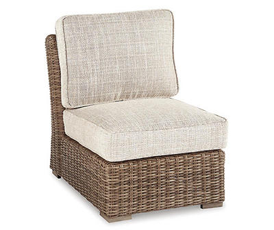 Beachcroft Wicker Cushioned Patio Armless Chair