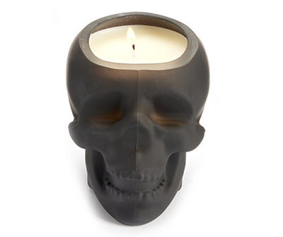 Dark Enchantment Molasses & Pumpkin Skull Candle, 9.5 Oz.