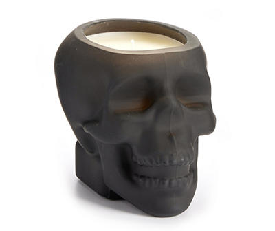 Dark Enchantment Molasses & Pumpkin Skull Candle, 9.5 Oz.