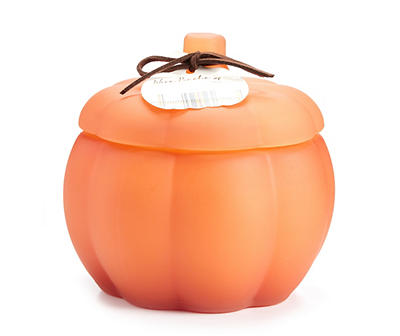 Autumn Air Warm Pumpkin Spice 2-Wick Glass Pumpkin Candle, 12 Oz.