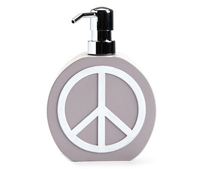 Euphoric Expression Gray Peace Sign Lotion Pump