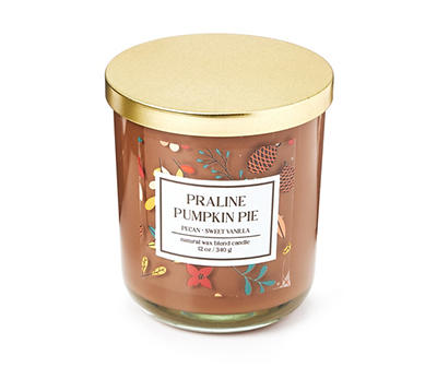 Autumn Air Praline Pumpkin Pie 2-Wick Candle, 12 Oz.