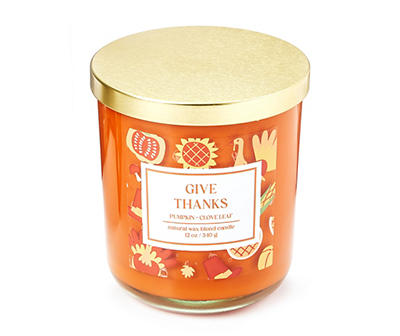Autumn Air Give Thanks 2-Wick Candle, 12 Oz.