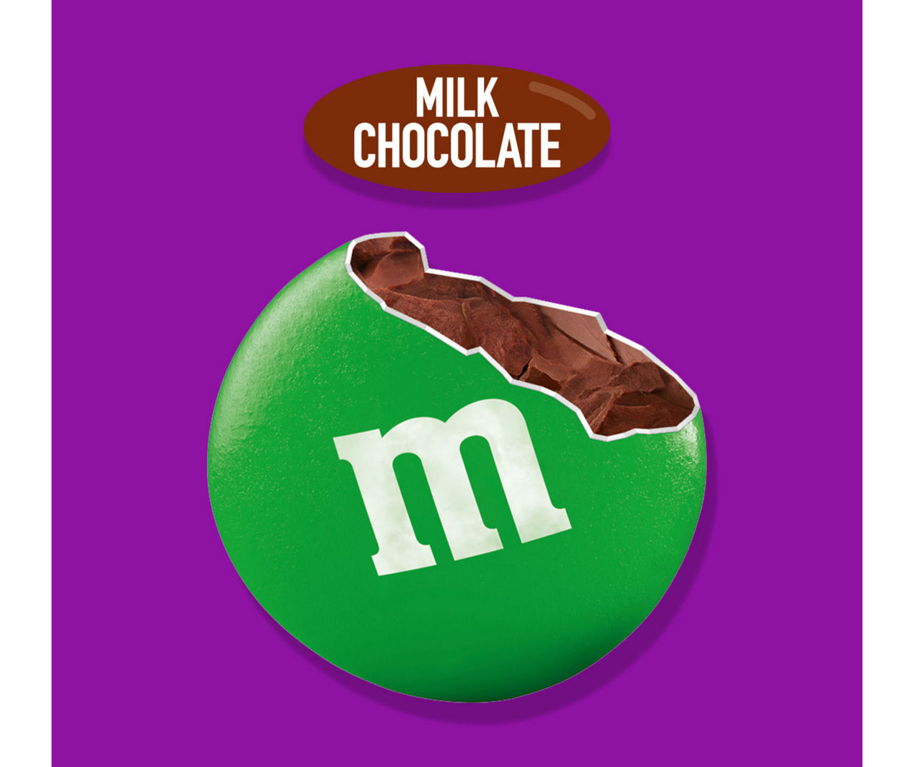 M&M's Purple, Green & Brown Peanut Butter Chocolate Candy, 1.63 Oz
