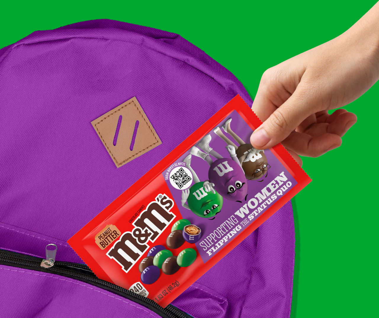 M&M's Limited Edition Peanut Butter Milk Chocolate Candy Featuring