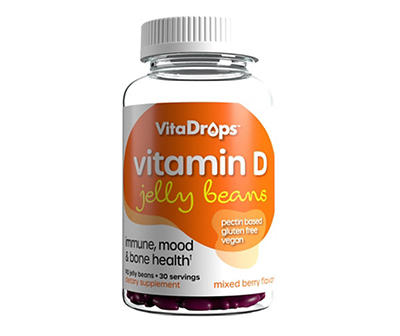 VitaDrops Vitamin D Jelly Beans, 90-Count