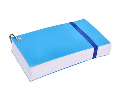 Blue Poly Ring 100-Count Index Cards