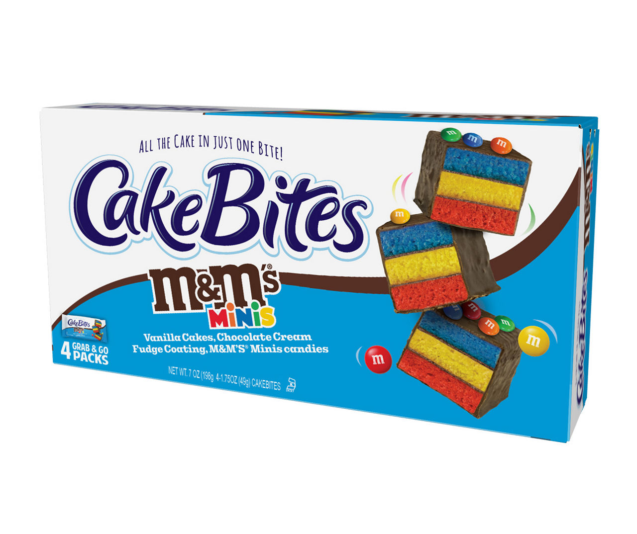 M&M's Milk Chocolate Minis Cake Bites, 4-Pack