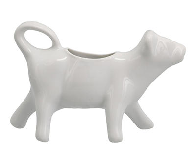 White Cow Porcelain Creamer, 4 oz.