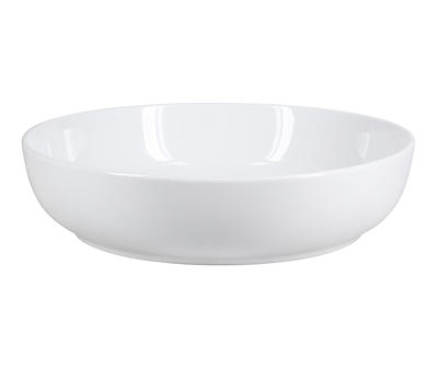 White Porcelain Serving Bowl, (10