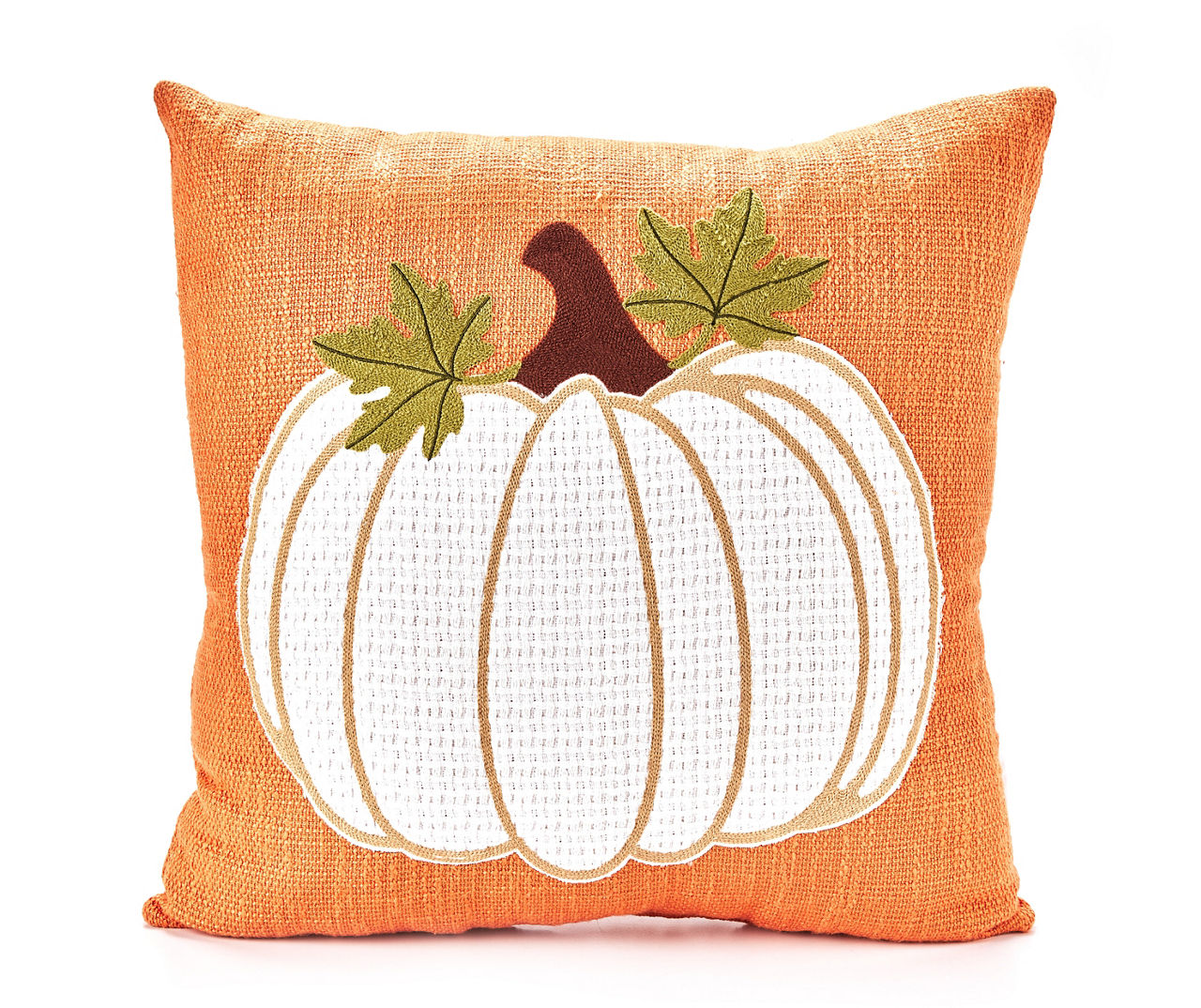 MIKE & Co. NEW YORK White and Orange Decorative Fall Thanksgiving Pumpkins  12 in. x 20 in. Lumbar Throw Pillow Cover (Set of 2) SET-719-6874-1 - The  Home Depot