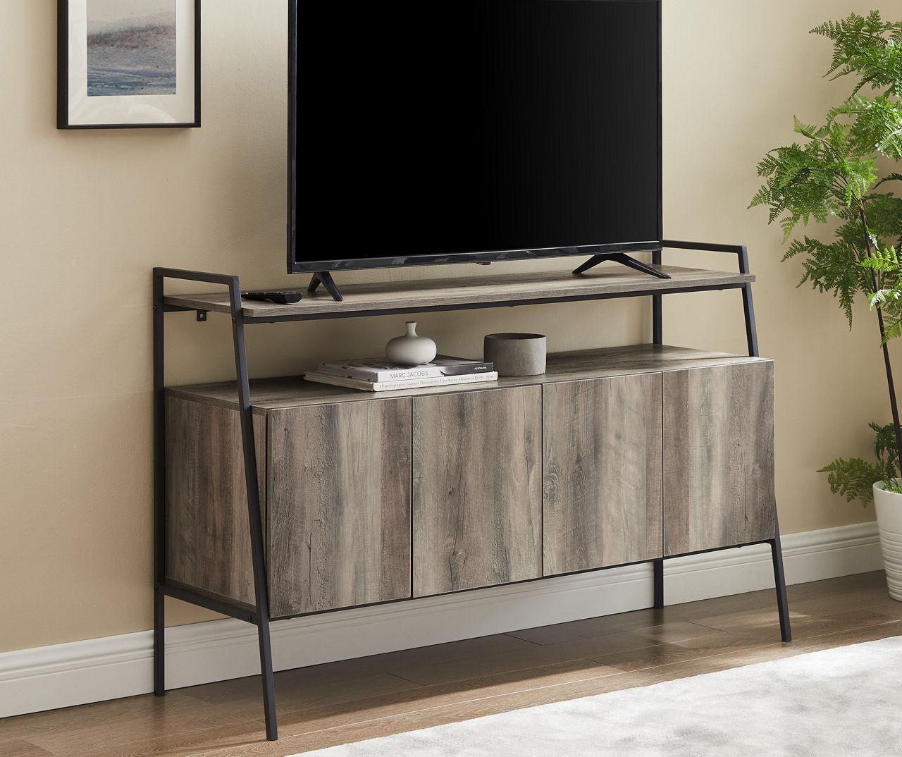 Walker Edison 52" Wood & Metal TV Stand Big Lots