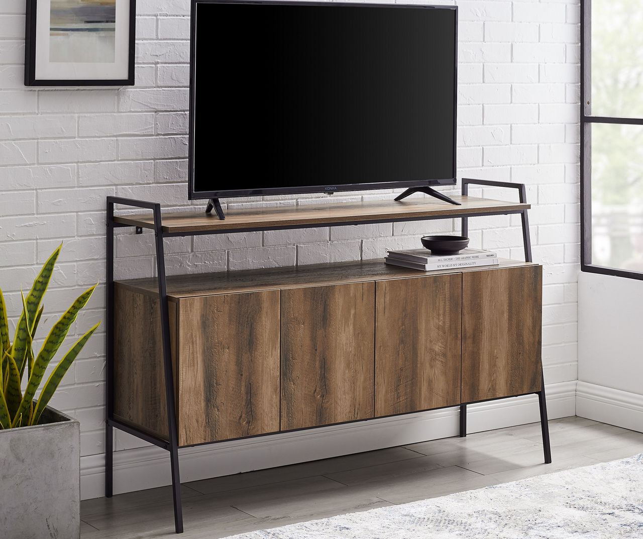 Rustic tv deals stand big lots