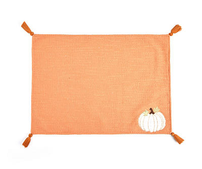 Harvest Meadow Orange Pumpkin Fabric Placemat