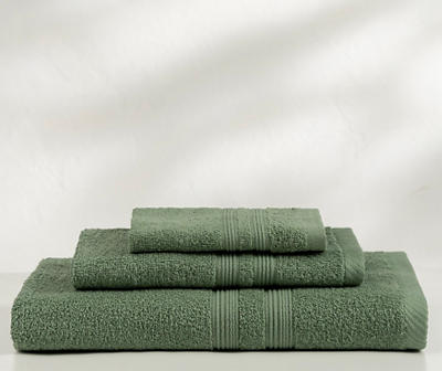 Basil Double-Band Turkish Cotton Bath Towel