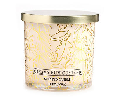 Autumn Air Creamy Rum Custard 3-Wick Candle, 14 Oz.