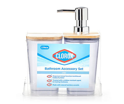 Clorox 2-Piece Bathroom Accessory Set