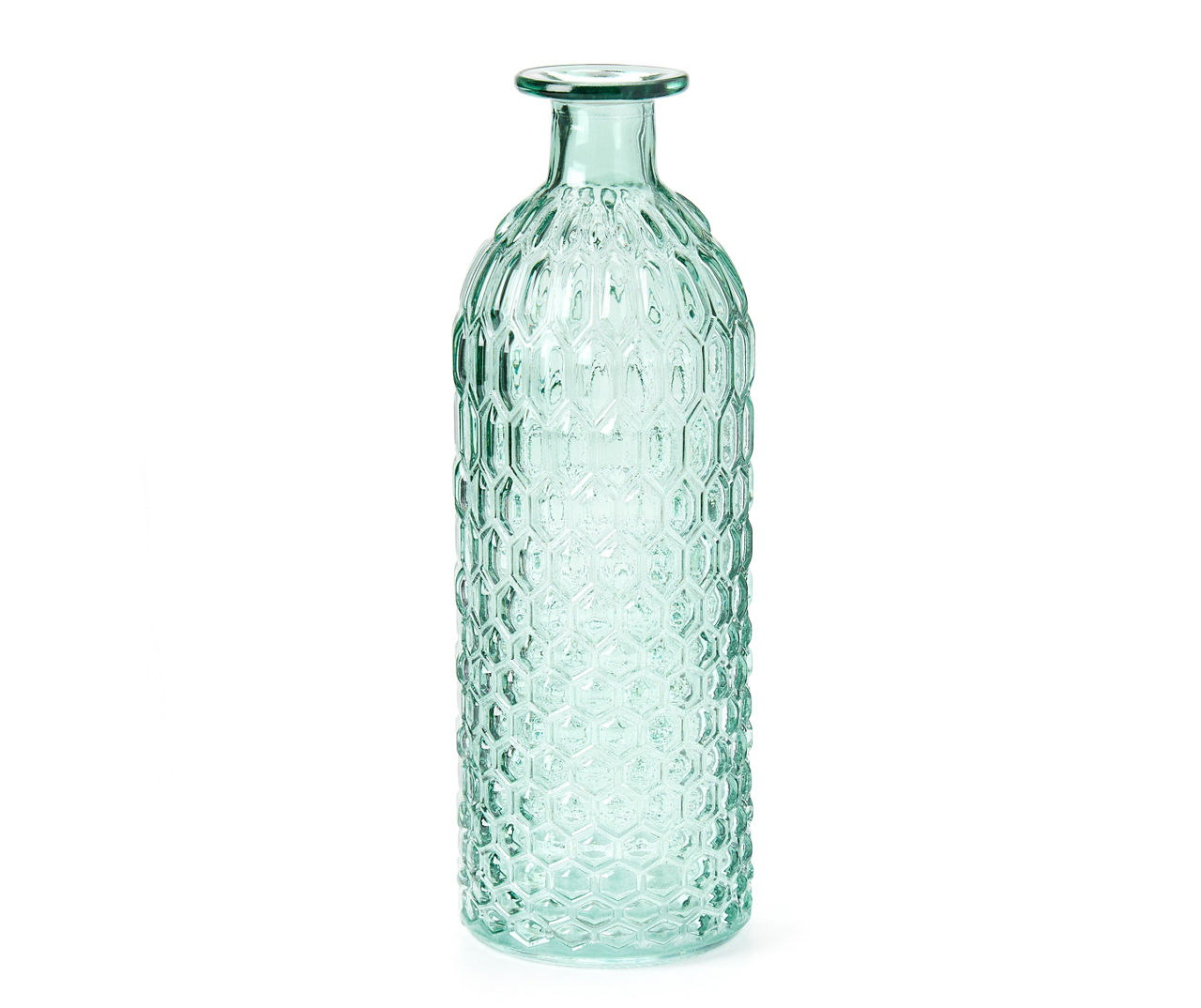 Green Embossed Glass Vase Big Lots