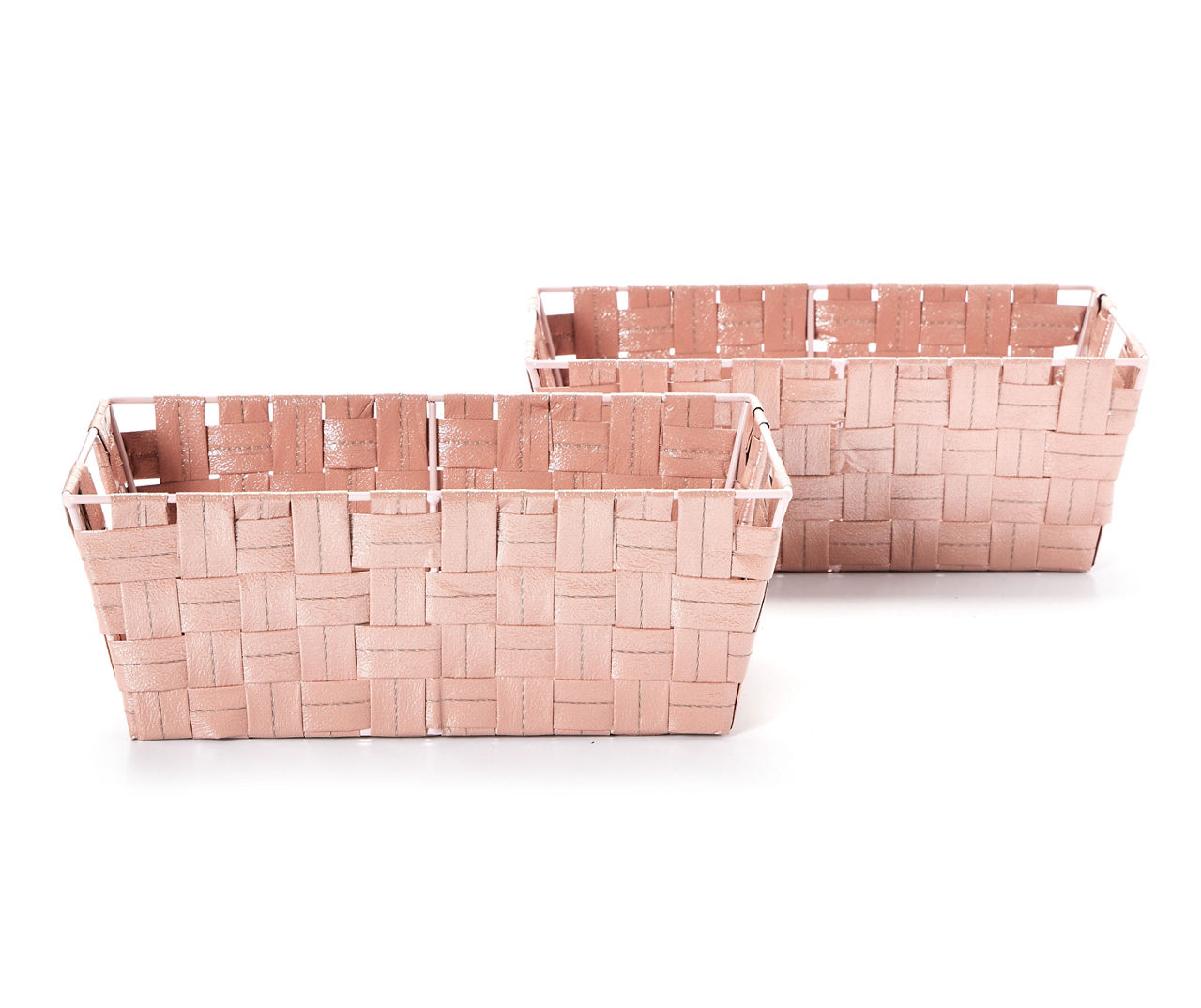 Home Expressions Metallic Woven Storage Bin Big Lots