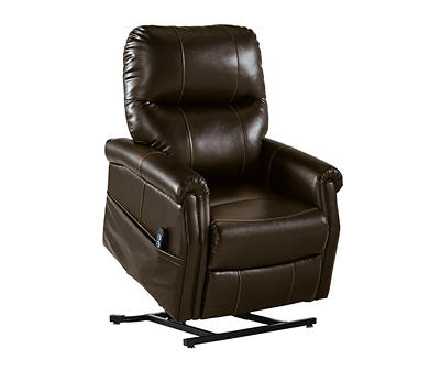 Markridge Chocolate Faux Leather Power Lift Recliner