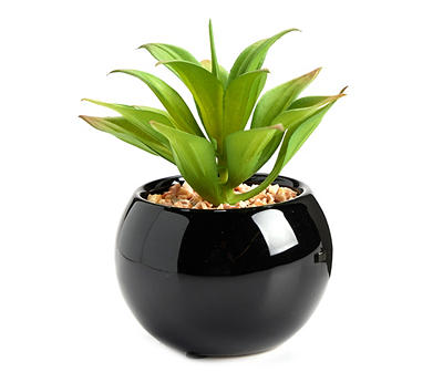 Artificial Succulent in Round Ceramic Pot