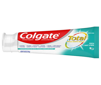 Fresh Mint Stripe Total Toothpaste, 2-Pack