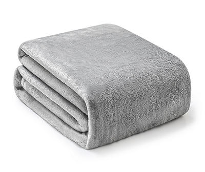 Gray Queen/King Plush Velvet Blanket