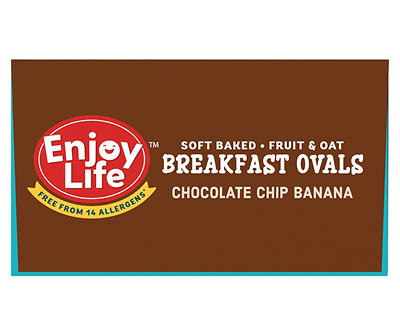 Chocolate Chip Banana Soft-Baked Oval Breakfast Bars, 5-Pack