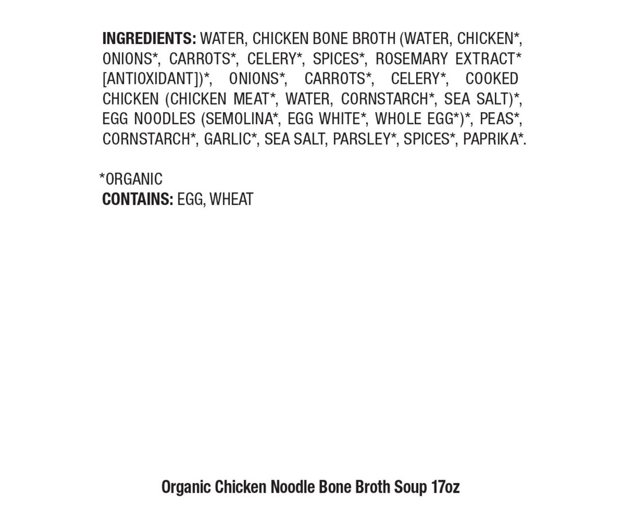 Pacific Foods Organic Chicken Noodle Soup With Bone Broth - 17oz