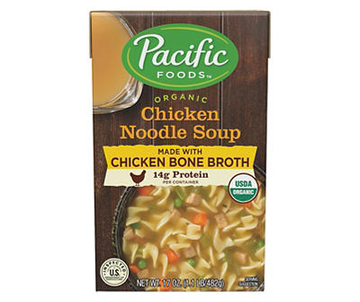 Organic Bone Broth Chicken Noodle Soup, 17 Oz.