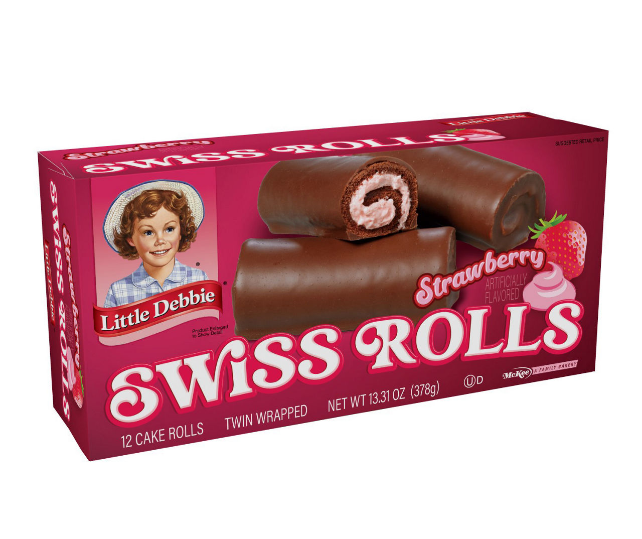 Little Debbie Strawberry Swiss Rolls, 12-Count | Big Lots