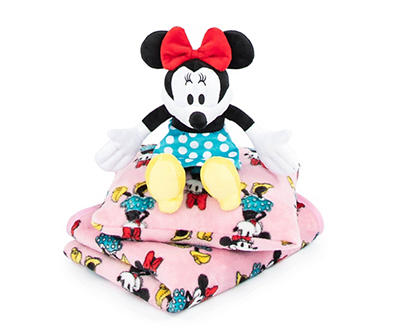 Pink Minnie Mouse 3-Piece Travel Set