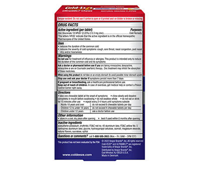 Cold-Eeze Cold Remedy UltraMelt Chews, 24-Pack