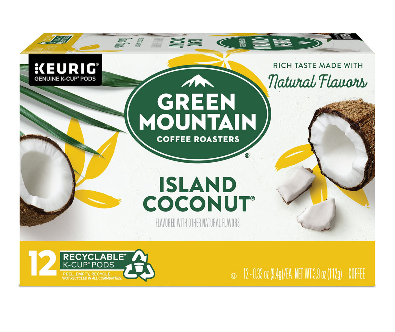 Island Coconut Light Roast 12-Pack Brew Cups