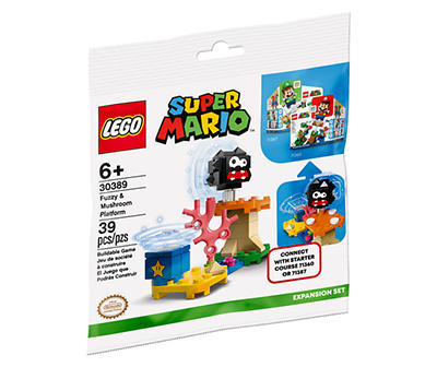 Super Mario Fuzzy & Mushroom Platform 30389 39-Piece Expansion Set