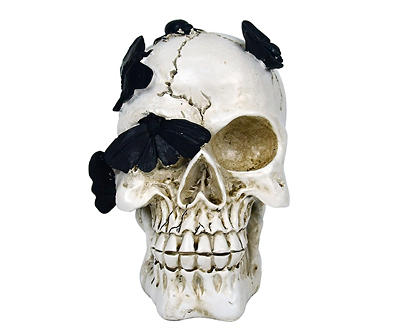 Dark Enchantment Skull & Butterfly Tabletop Decor