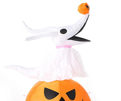 Nightmare Before Christmas Airblown 3.5' Inflatable Light-Up Zero On Pumpkin