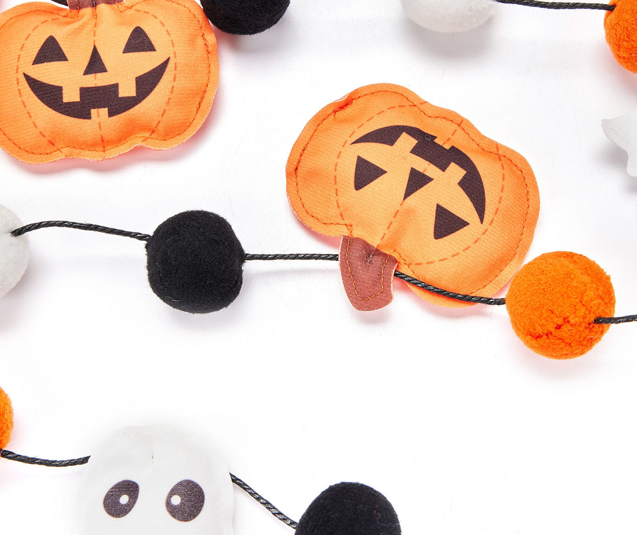 Let's Party Pumpkin 6' Ghost, Pumpkin & Pom-Pom Garland