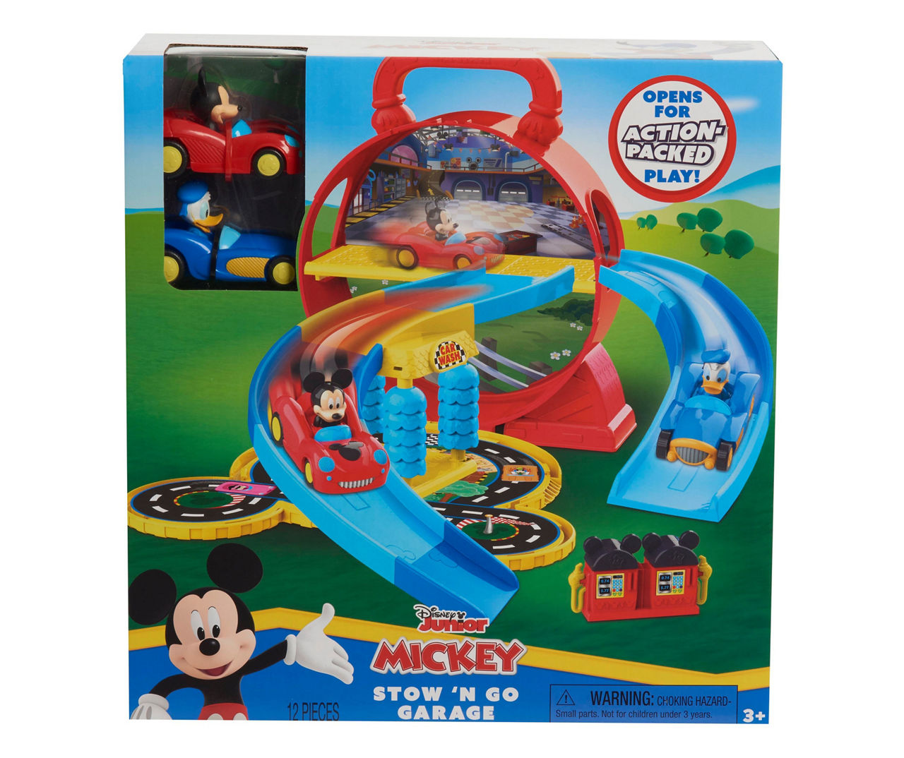 DISNEY JUNIOR Toys on Giant Trampoline MICKEY MOUSE Doc McStuffins