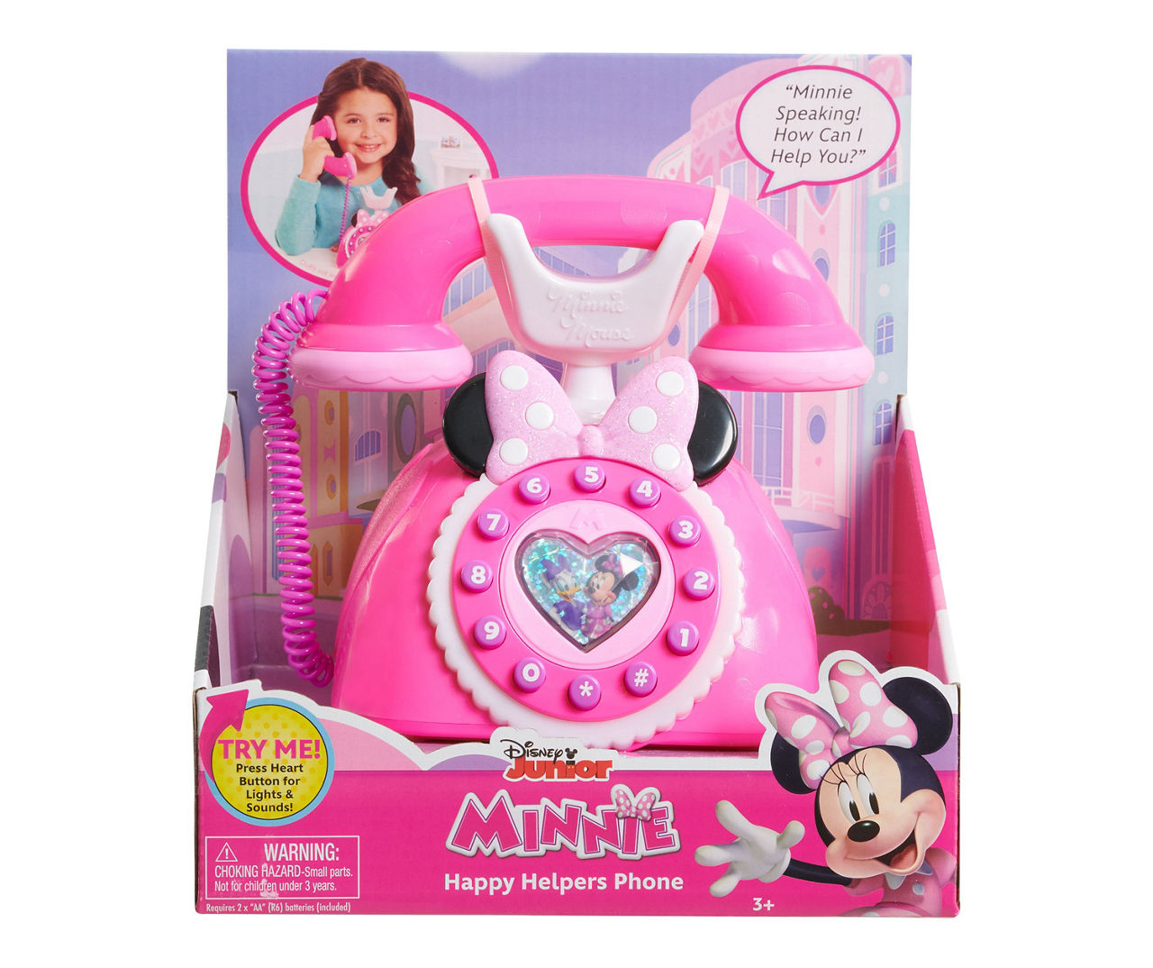 Disney Junior Minnie's Happy Helpers Pink Rotary Play Phone Big Lots
