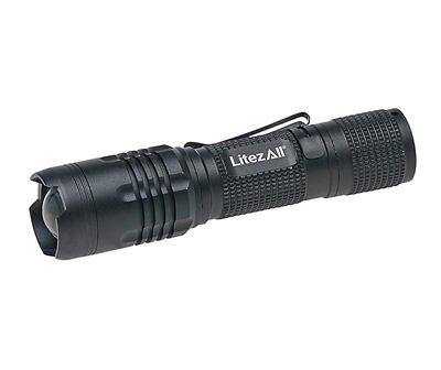 Black 300 Lumen Tactical Flashlight